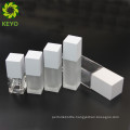 15ML 20ML 30ML 40ML 150ML refillable plastic pressure pearlescent white glass bottle with cap